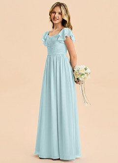 Azazie Anaya Junior Mist A-Line Sweetheart Neckline Chiffon Dress image3
