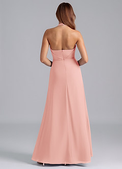 Azazie Odie Bridesmaid Dresses Rosette A-Line Chiffon Dress image2