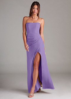 Azazie Leonis Bridesmaid Dresses Tahiti Sheath Strapless Chiffon Convertible Dress image7