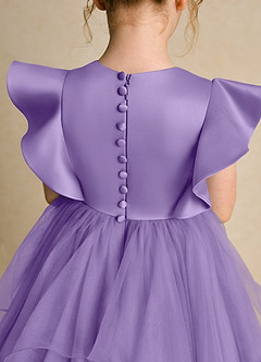 Azazie Chirp Blumenmädchenkleider Ballkleid Tüll Kleid Tahiti image6