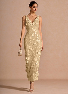 Cireth Maxi Klänning Champagne image3