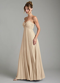 Azazie Tempest Bridesmaid Dresses Champagne Empire Corset Chiffon Convertible Dress image11