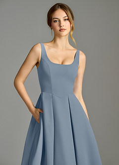 Azazie Amalie Bridesmaid Dresses Twilight A-Line Pleated Chiffon Dress image7