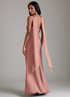 Azazie Saylor Brudtärnklänningar Klä av Sjöjungfru i Stretch Satin Axelbandslös Rosett image8