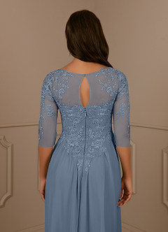 Azazie Harriet Mother of the Bride Dresses Twilight A-Line Scoop lace Mesh Dress image6