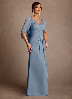 Azazie Santa Clara Kleider für die Brautmutter A-Linie Spitze Kleid Zwielichtviolett image3