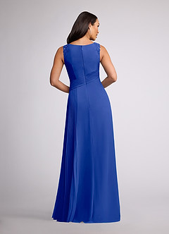 Azazie Galvan Mother of the Bride Dresses Royal Blue A-Line Sequins Chiffon Dress image4