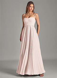 Azazie Chiana Abiti da Damigella Abito A-Line in Chiffon Senza Cinturino Petalo Di Rosa image3