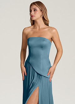 Azazie Tierney Bridesmaid Dresses Bermuda A-Line Strapless Chiffon Convertible Dress image2