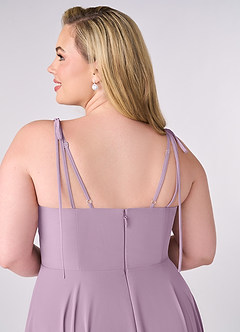 Barbie ♥ Azazie Bridesmaid Dresses Wisteria A-Line Bow Chiffon Dress image10