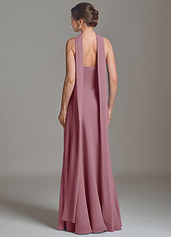 Azazie Ilana Bridesmaid Dresses Vintage Mauve A-Line Strapless Chiffon Dress image2