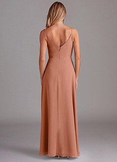 Azazie Daenerys Bridesmaid Dresses MAI TAI A-Line Cowl Chiffon Dress image2