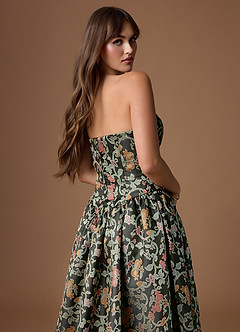 Vestido Jardín De Medianoche Midi Desy image6