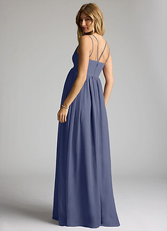 Azazie Emree Maternity Bridesmaid Dresses A-Line Chiffon Floor-Length Dress image5