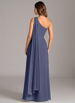 Azazie Tella Bridesmaid Dresses Stormy A-Line One Shoulder Chiffon Dress image6