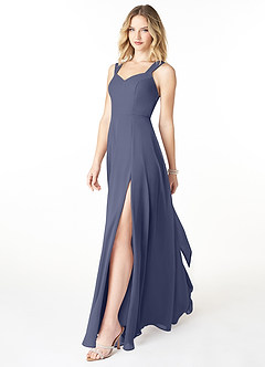 Azazie Julie Bridesmaid Dresses Stormy A-Line Sweetheart Neckline Chiffon Dress image3