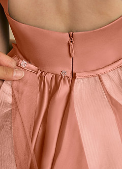 Azazie Julietta Robe Demoiselle D'honneur Fillette Robe Princesse en Tulle Convertible Mai Tai image7