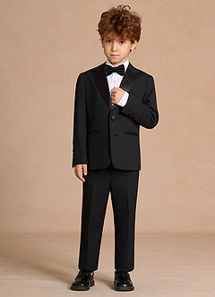 front Michael Black Boys Peak Lapel Tuxedos