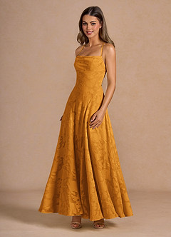 Marlo Butterscotch Corset Prom Dress image5