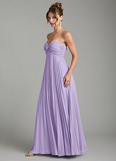 Azazie Tempest Robes de demoiselle d'honneur Robe Empire Convertible en Mousseline de soie Corset Lilas image11