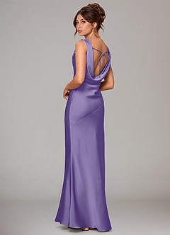 Azazie Rylina Bridesmaid Dresses Tahiti Mermaid Stretch Satin Dress image4