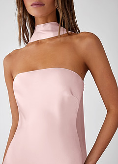 Serendipity Blushing Pink 100% Washable Silk Maxi Dress image3