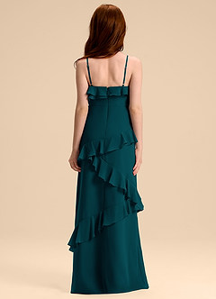 Azazie Evara Junior Pine A-Line Chiffon Dress image2