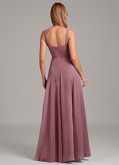 Azazie Shaude Bridesmaid Dresses Amethyst A-Line Pleated Chiffon Dress image2