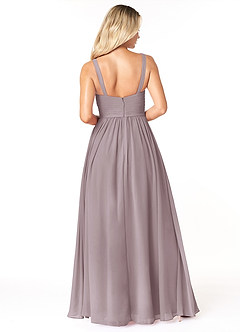 Azazie Chanel Bridesmaid Dresses Dusk A-Line Pleated Chiffon Dress image2