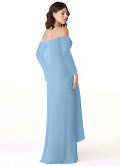 front Azazie Matching Color Chiffon Shawl