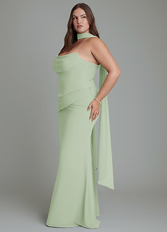 Azazie Sorrel Bridesmaid Dresses Dusty Sage Mermaid Corset Chiffon Dress image13