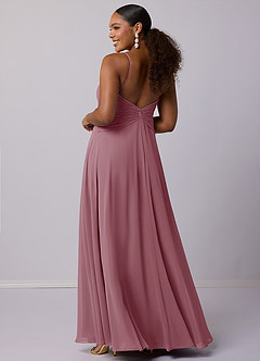 Barbie ♥ Azazie Bridesmaid Dresses Vintage Mauve A-Line Chiffon Dress image8