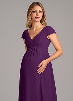 Azazie Allessia Final Sale A-Line Pleated Chiffon Floor-Length Dress image6