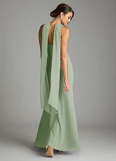 Azazie Saylor Brudtärnklänningar Klä av Sjöjungfru i Chiffong Axelbandslös Dusty Sage image9