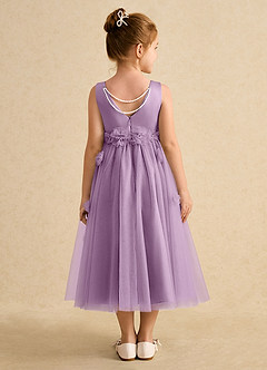 Azazie Lux Flower Girl Dresses Wisteria A-Line Beaded Tulle Dress image2