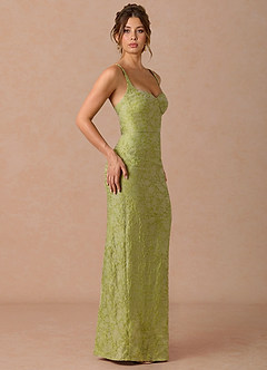 Paulina 연한 연두색 맥시 드레스 image5