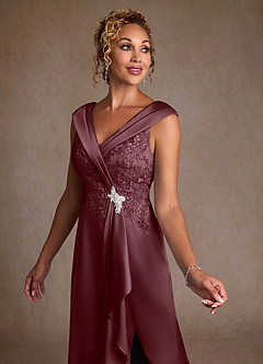 Azazie Santa Monica vestidos de madre de la novia Vestido de Sangrado de Encaje de Corte en A image5