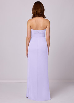 Barbie ♥ Azazie Bridesmaid Dresses Lilac Sheath Strapless Chiffon Convertible Dress image5