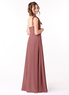Azazie Rosey Junior Amethyst A-Line Sweetheart Neckline Chiffon Dress image2