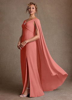 Azazie Boudica Suknie dla Matki Panny Młodej Linia A Pofałdowany Szyfon Długość podłogi Sukienka image2