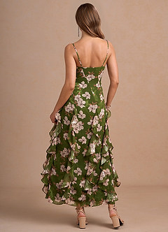 Linda Green Floral Maxi Dress image2