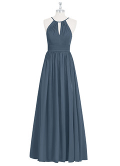 Azazie Cherish Bridesmaid Dresses Neptune A-Line Pleated Chiffon Dress image6
