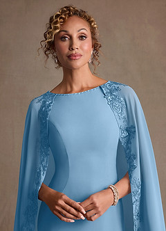 Azazie Artemisia 신부의 어머니 드레스 쉬스 레이스 쉬폰 플로어 길이 드레스 image7