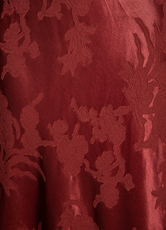 Lenice Rojo Caoba Vestido largo image6