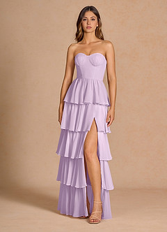 Vestido Lila Esmerilada Largo Kalista image3