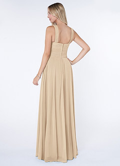 Azazie Kaleigh Bridesmaid Dresses A-Line Pleated Chiffon Floor-Length Dress image3