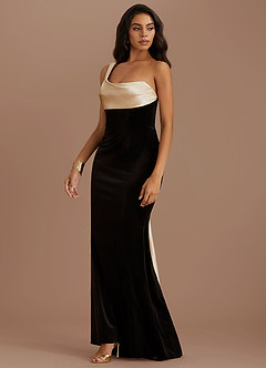 Vestido Oro Negro Largo Nala image5