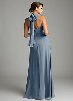 Azazie Tamira Suknie dla druhen Linia A Pofałdowany Szyfon Do ziemi Sukienka image8