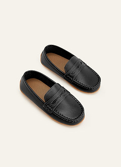front Classic Kids PU Penny Loafers
