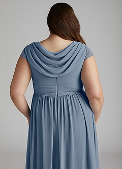 Azazie Organa Brautjungfernkleider A-Linie Plissee Chiffon Kleid Zwielichtviolett image12